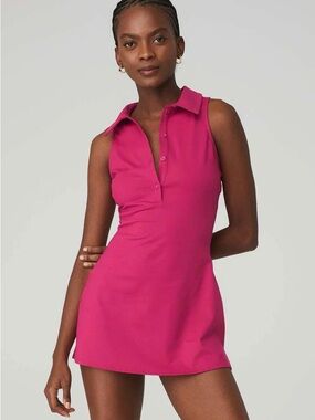 ✨ ALO Yoga Charmed Tennis Dress in Magenta Crush ✨